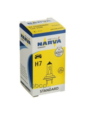 ЛАМПА Н7 А12-55 ФАР (галогеновая) "NARVA" 483283000 NARVA