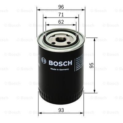 ФИЛЬТР МАСЛЯНЫЙ ЗМЗ-406 "Bosch" (черный) 0 451 203 154 BOSCH