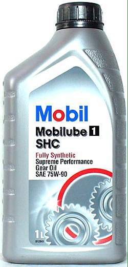 МАСЛО ТРАНСМИССИОННОЕ "Mobilube1 SHC" 75W90 (1л) GL-4/GL-5 (MOBIL синт (443385)) 142123 MOBIL