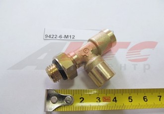 Фитинг (быстросъем) на трубки Т-образный (металл 6-6 мм-М16х1,5) (9422-6-6-М12)
