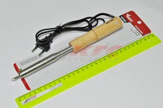 ПАЯЛЬНИК ЭЛЕКТРИЧЕСКИЙ  40 Вт (скошенное жало D=4,8 мм, деревянная ручка) (60485 КУРС)