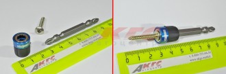 АДАПТЕР С БИТОЙ для шурупов, 65 мм (магнитный фиксатор) (S2 сталь,РН2-РН2) + 1 бита "Профи"  (57743 WP (967-23-1-0650))