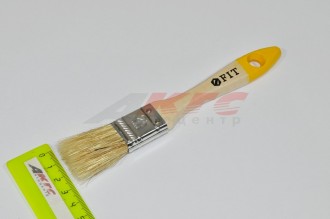Кисть флейцевая "Стандарт-Плюс", натур.светлая щетина, деревянная ручка  1" (25 мм) (01043 FIT)