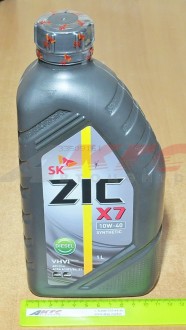 МАСЛО МОТОРНОЕ ZIC NEW X7 10W40 (1 л) API CI-4/SL для дизельных двигателей (ZIC 10W40 синт. (101615))